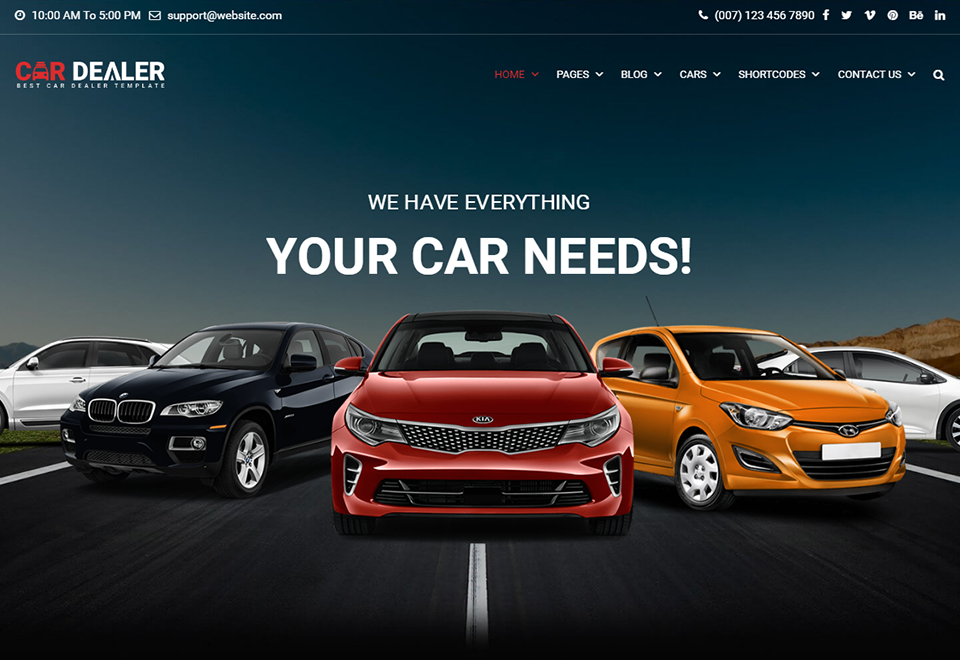 car dealer wordpress theme