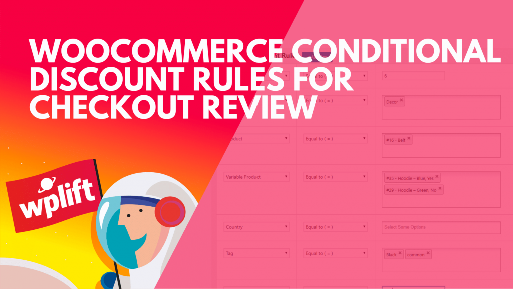 WooCommerce Conditional Discount Rules For Checkout Review
