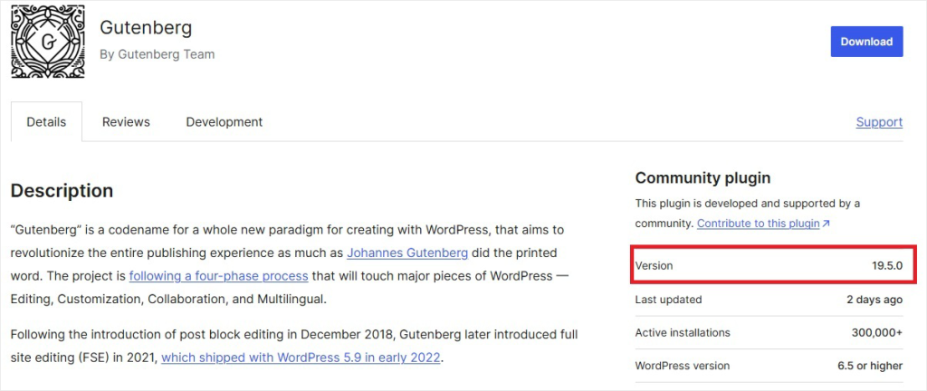 Gutenberg’s Latest Changelog