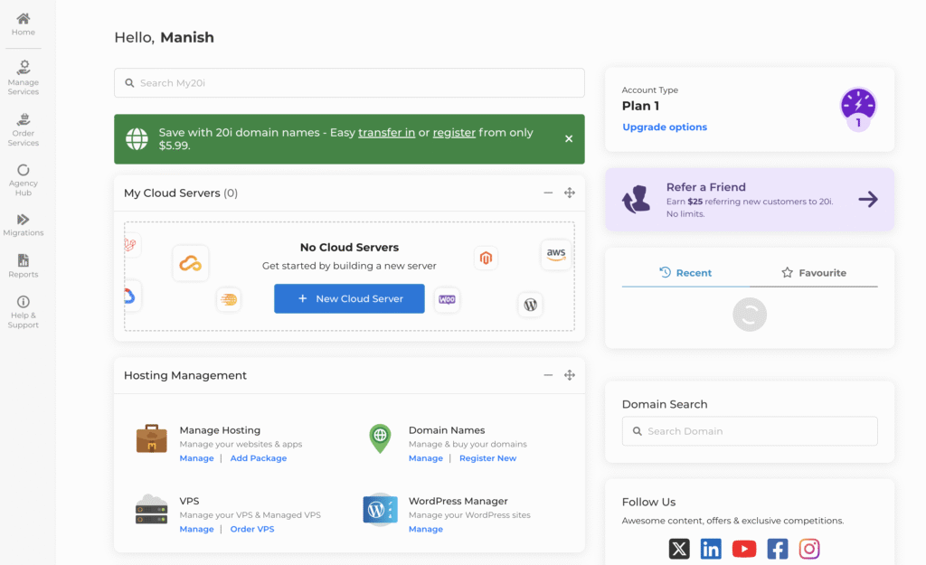 20i Hosting Review