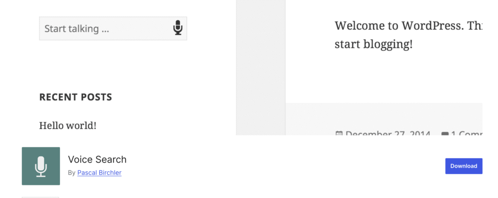 Voice Search Capability